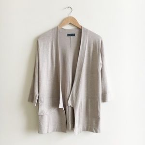 Zara Tan Open Cardigan